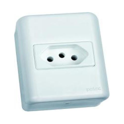 TOMADA SISTEMA X TRADIÇÃO - BRANCO 10A 3211 - PERLEX
